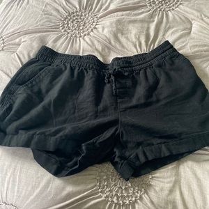 Old Navy Linen Black Shorts
